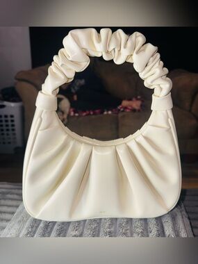 JW PEI Gabbi Ruched Hobo Handbag - Ivory- MSRP $99- NWOT